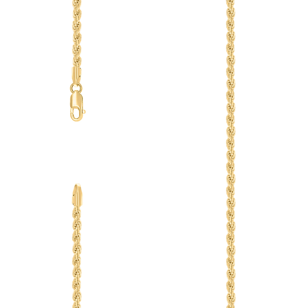 925 Silver Solid Rope Chain 3.5mm-7"