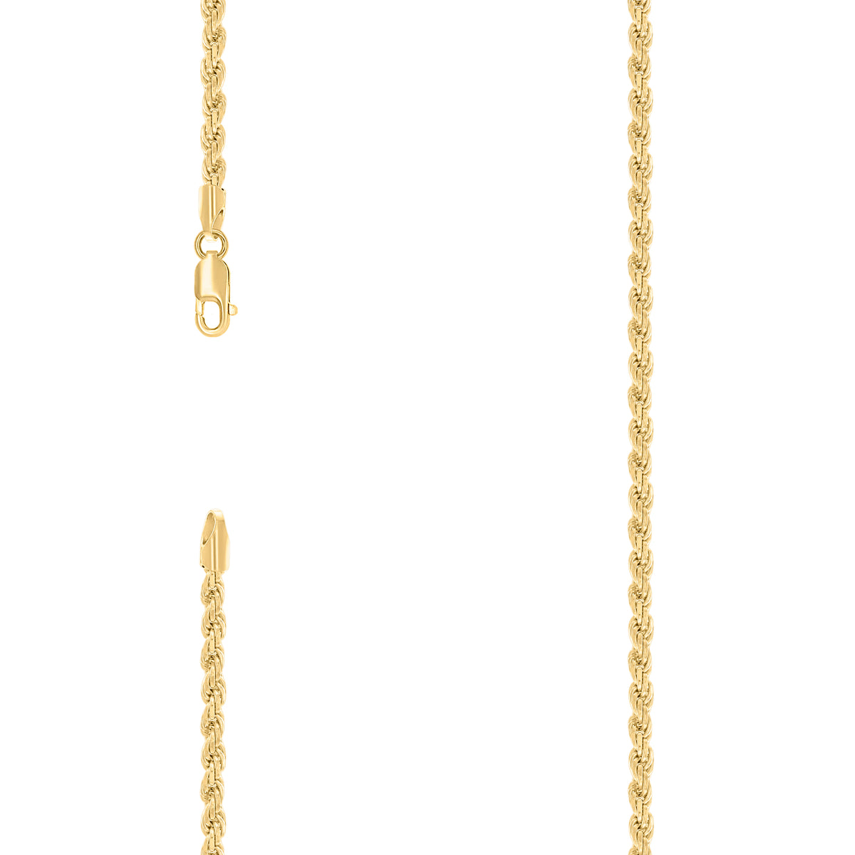 925 Silver Solid Rope Chain 3.5mm-16"