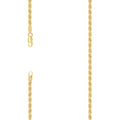 925 Silver Solid Rope Chain 4mm-8"