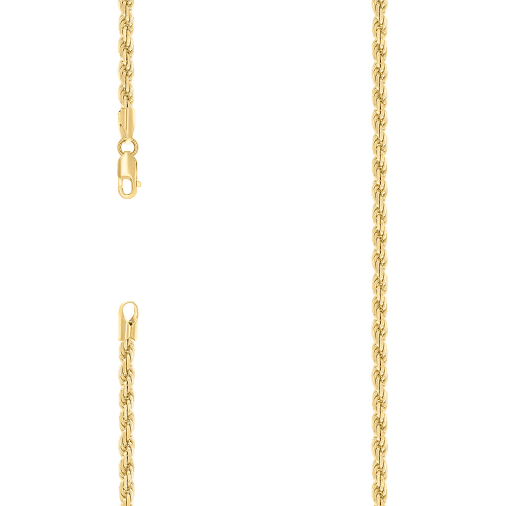 925 Silver Solid Rope Chain 4mm-16"