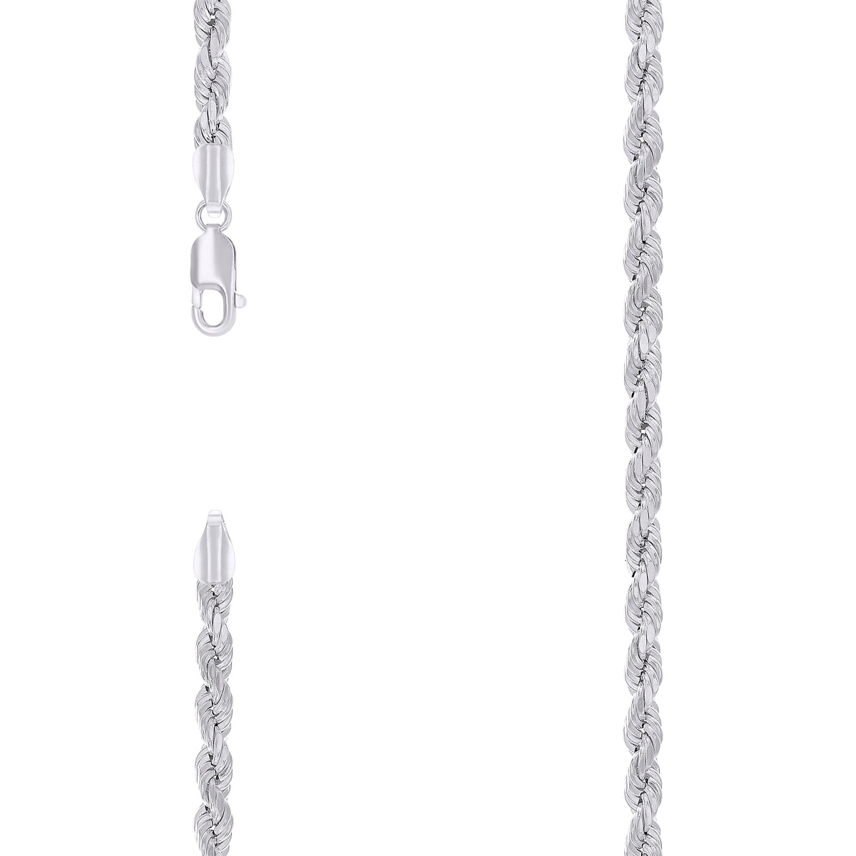 925 Silver Hollow Rope Chain 4.8mm-26"