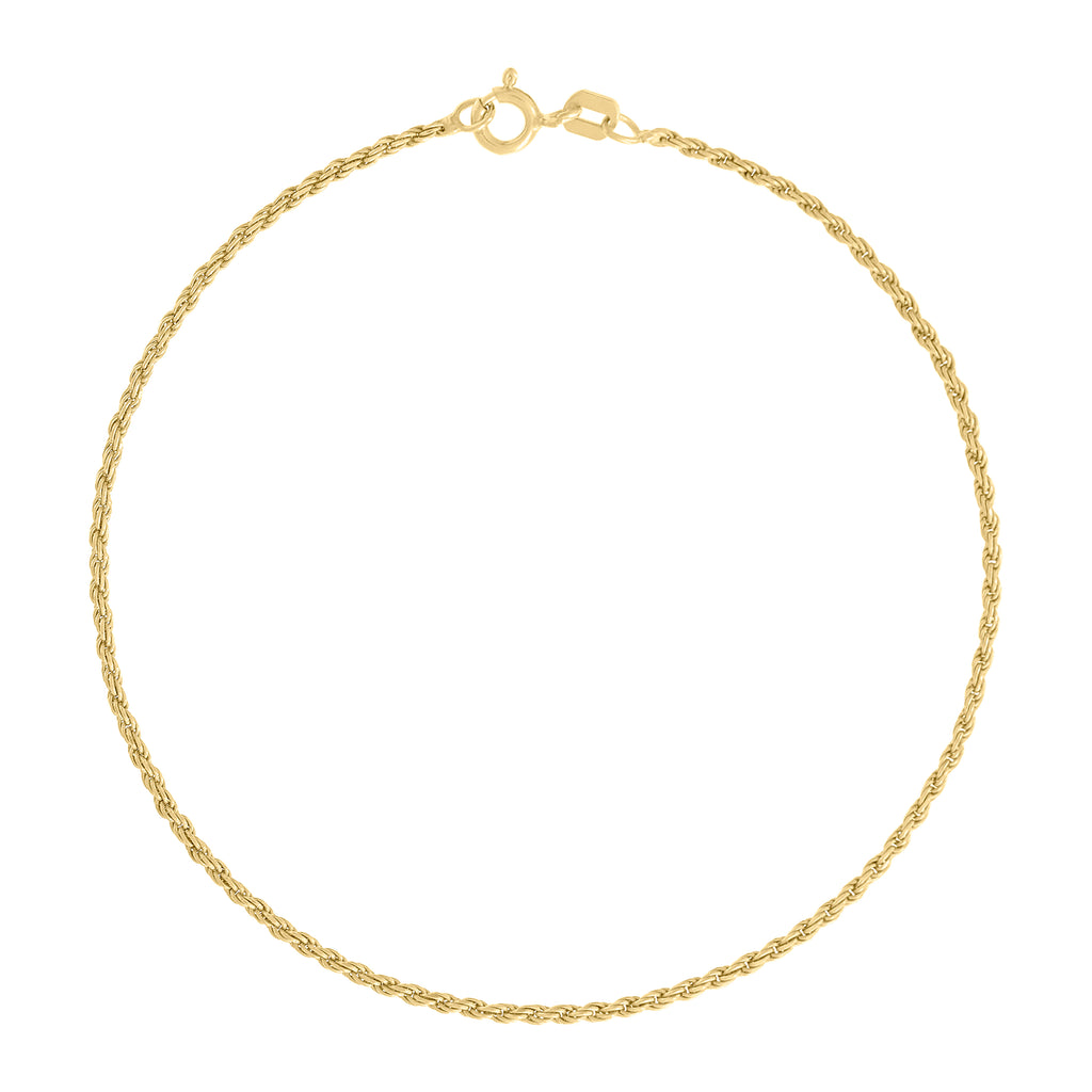 925 Silver Solid Rope Chain 1mm-24"