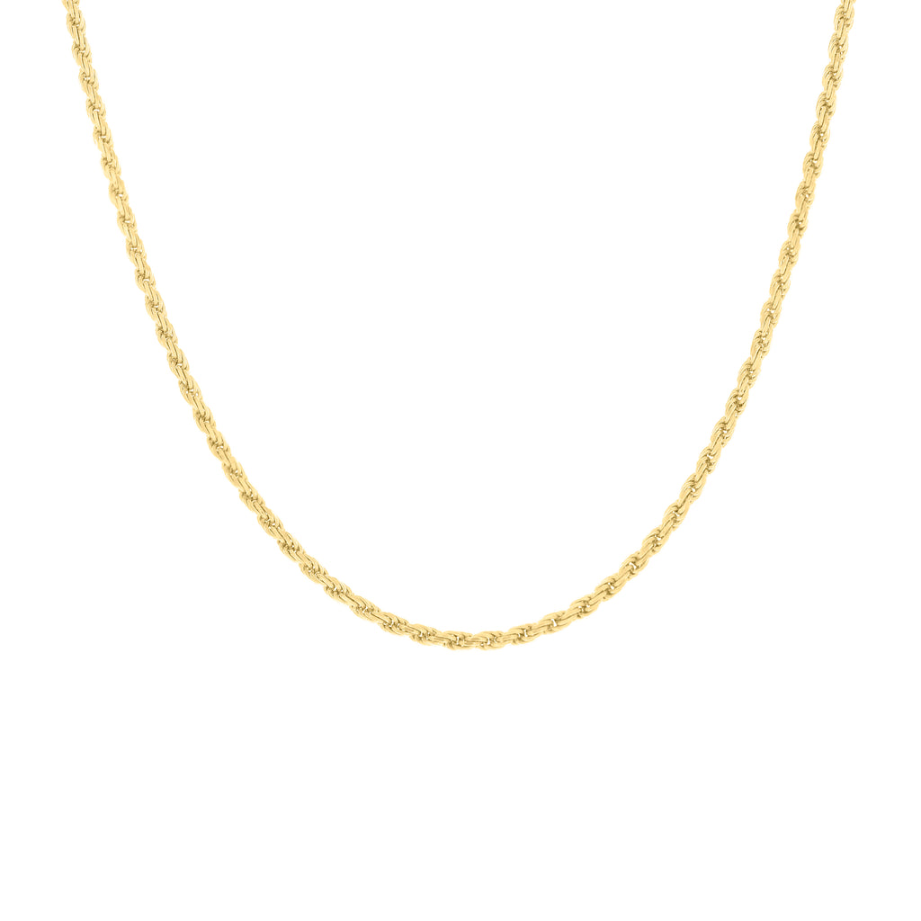 925 Silver Solid Rope Chain 1.5mm-9"