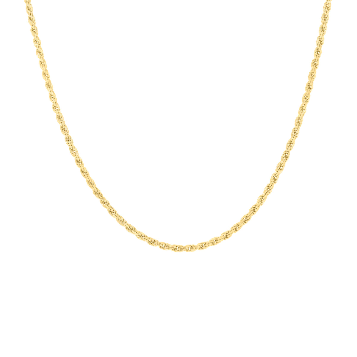 925 Silver Solid Rope Chain 1.5mm-9"
