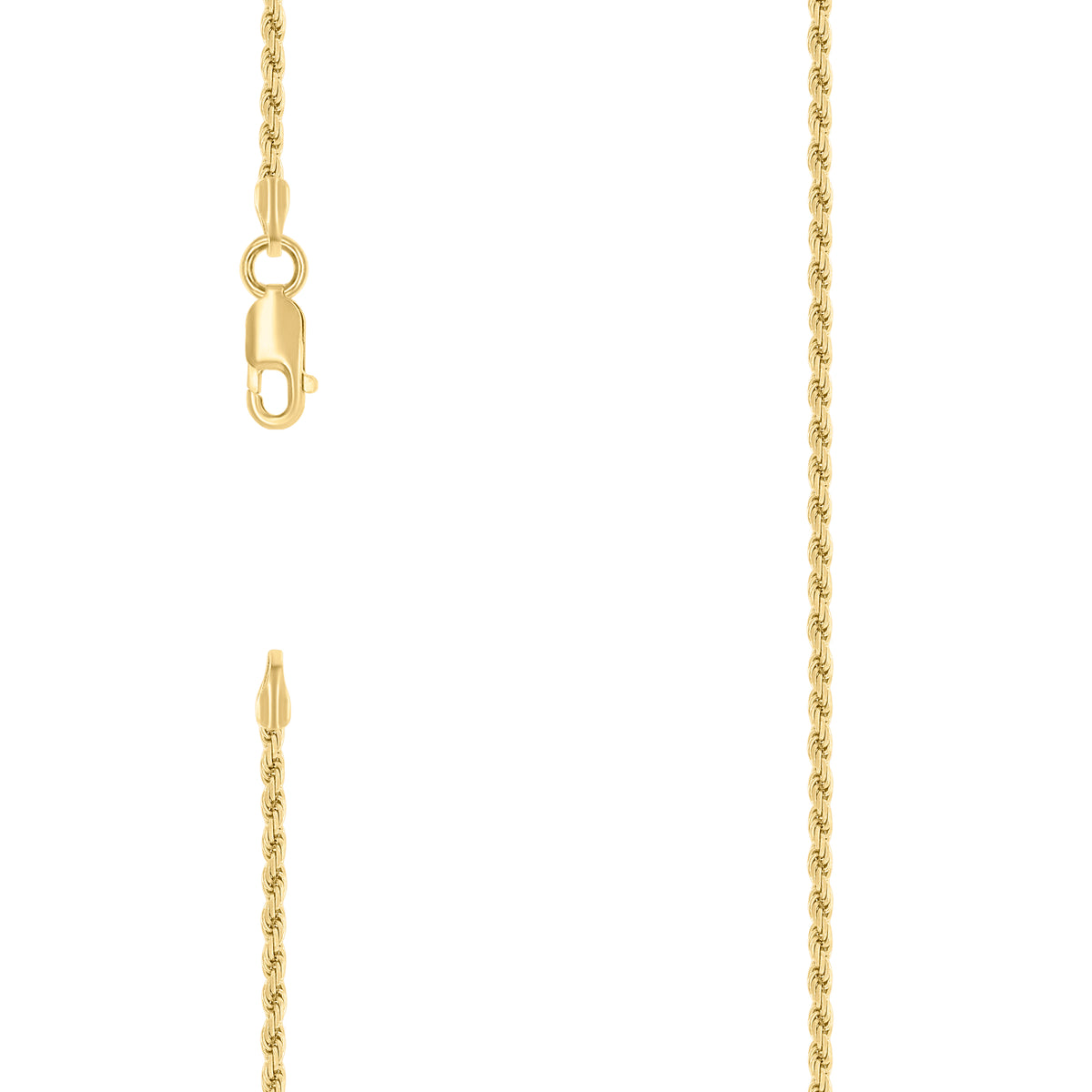 925 Silver Solid Rope Chain 1.5mm-16"