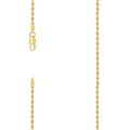 925 Silver Solid Rope Chain 2mm-9"