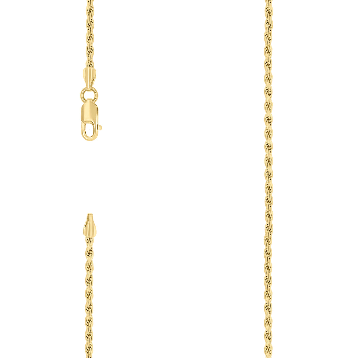 925 Silver Solid Rope Chain 2mm-9"