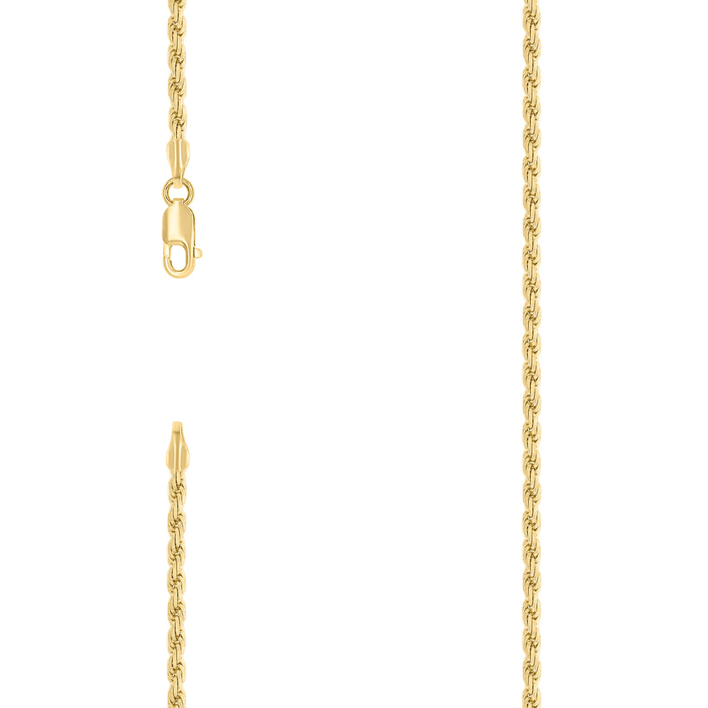 925 Silver Solid Rope Chain 2.5mm-22"