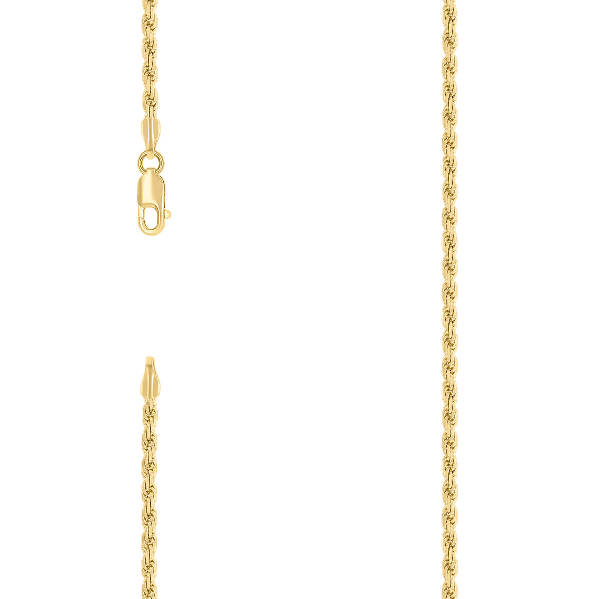 925 Silver Solid Rope Chain 2.5mm-18"