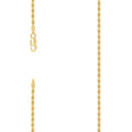 925 Silver Solid Rope Chain 2.5mm-20"