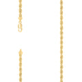 925 Silver Solid Rope Chain 4.5mm-9"