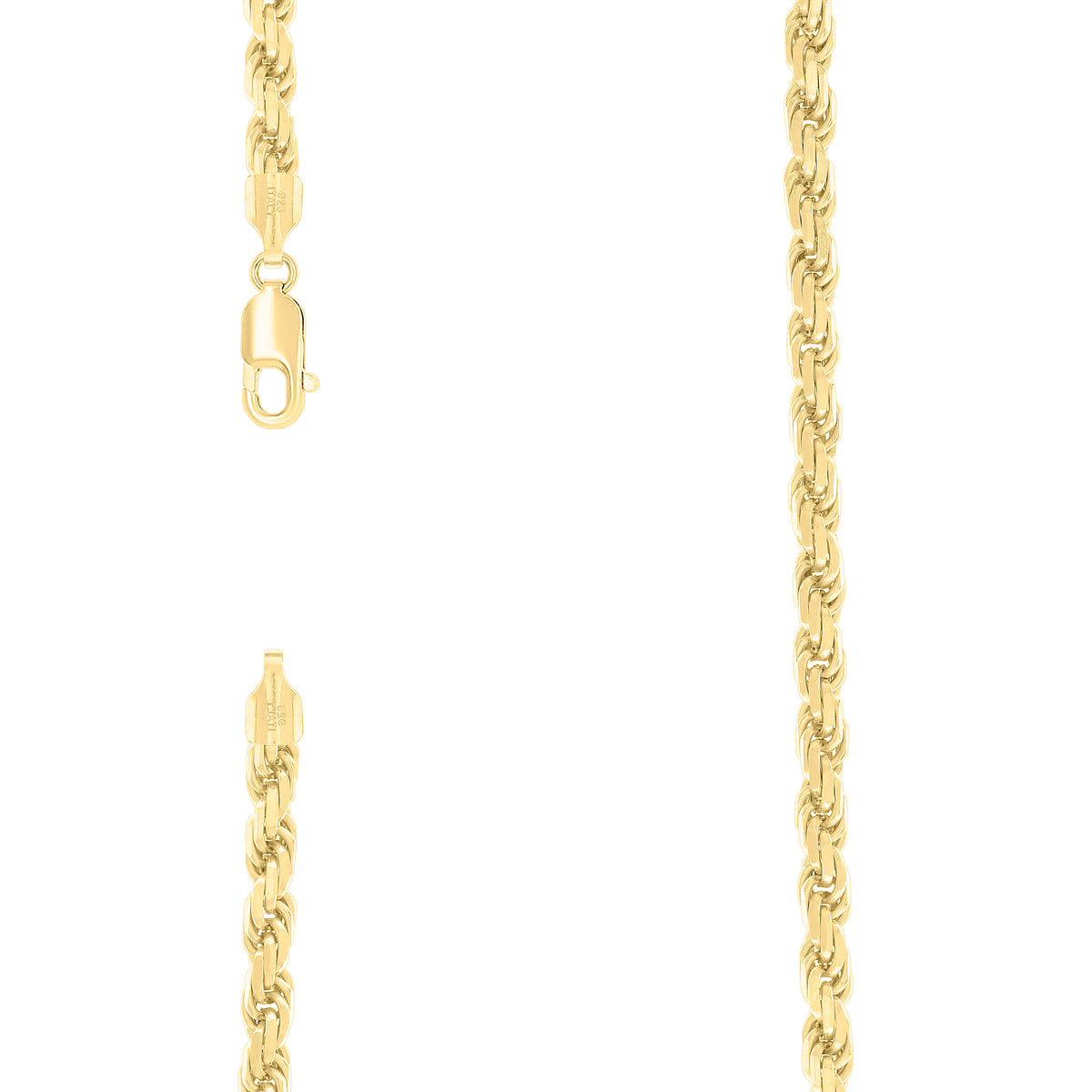 925 Silver Solid Rope Chain 5mm-26"