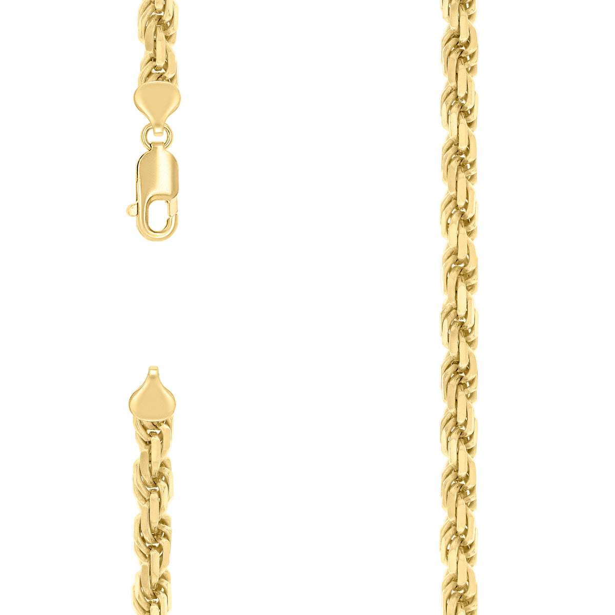 925 Silver Solid Rope Chain 7mm-8"
