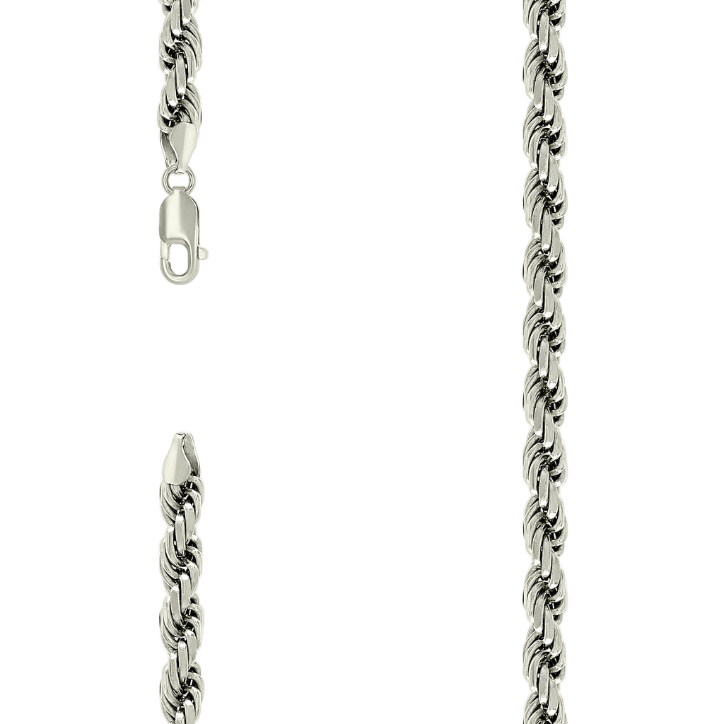 925 Silver Solid Rope Chain 7mm-9"