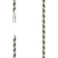 925 Silver Solid Rope Chain 7mm-22"
