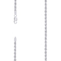 925 Silver Hollow Rope Chain 3.5mm-18"