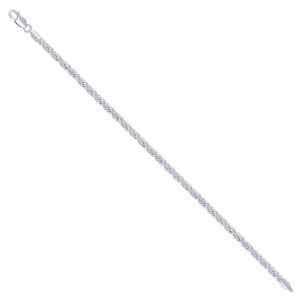 925 Silver Hollow Rope Chain 4mm-22"