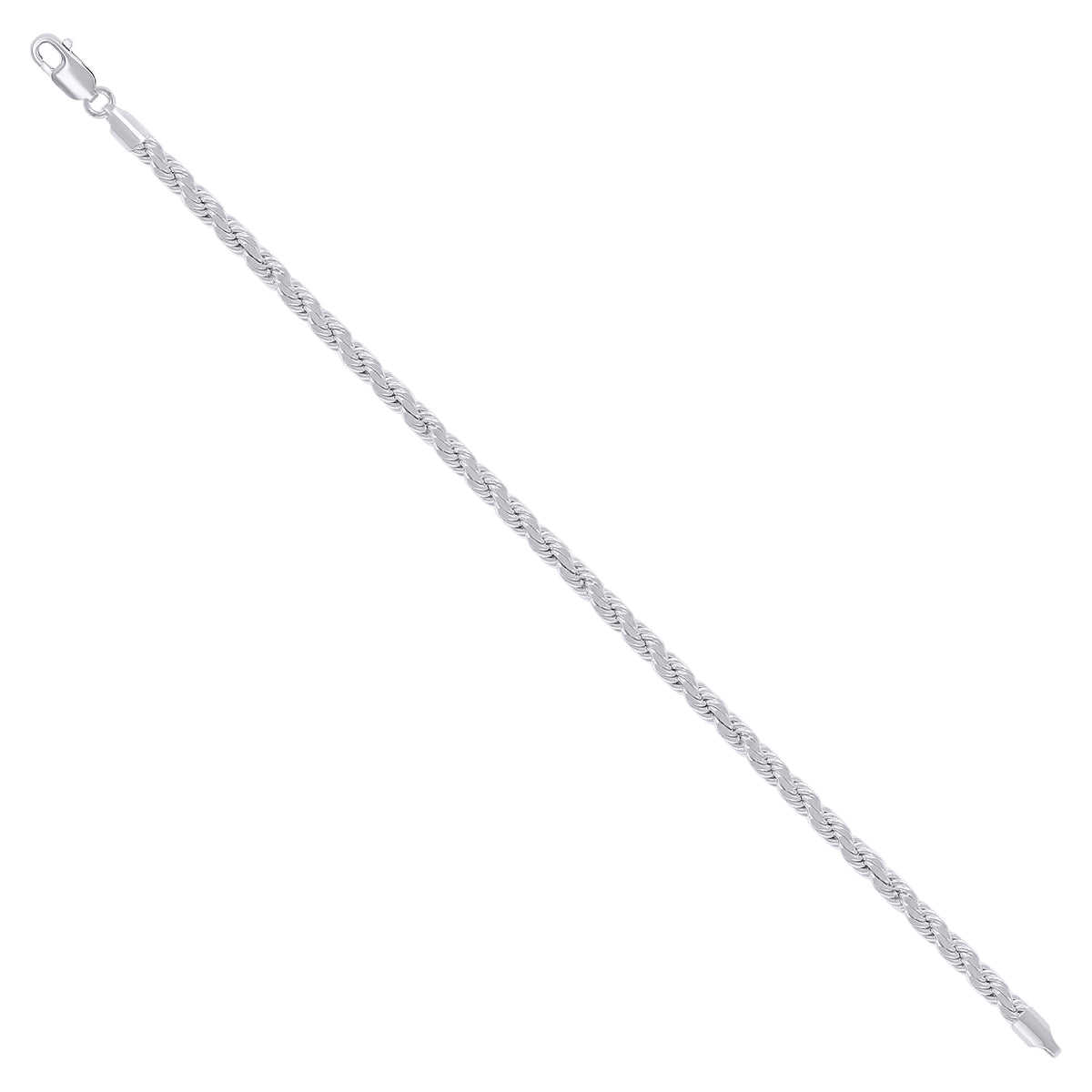 925 Silver Hollow Rope Chain 4mm-22"