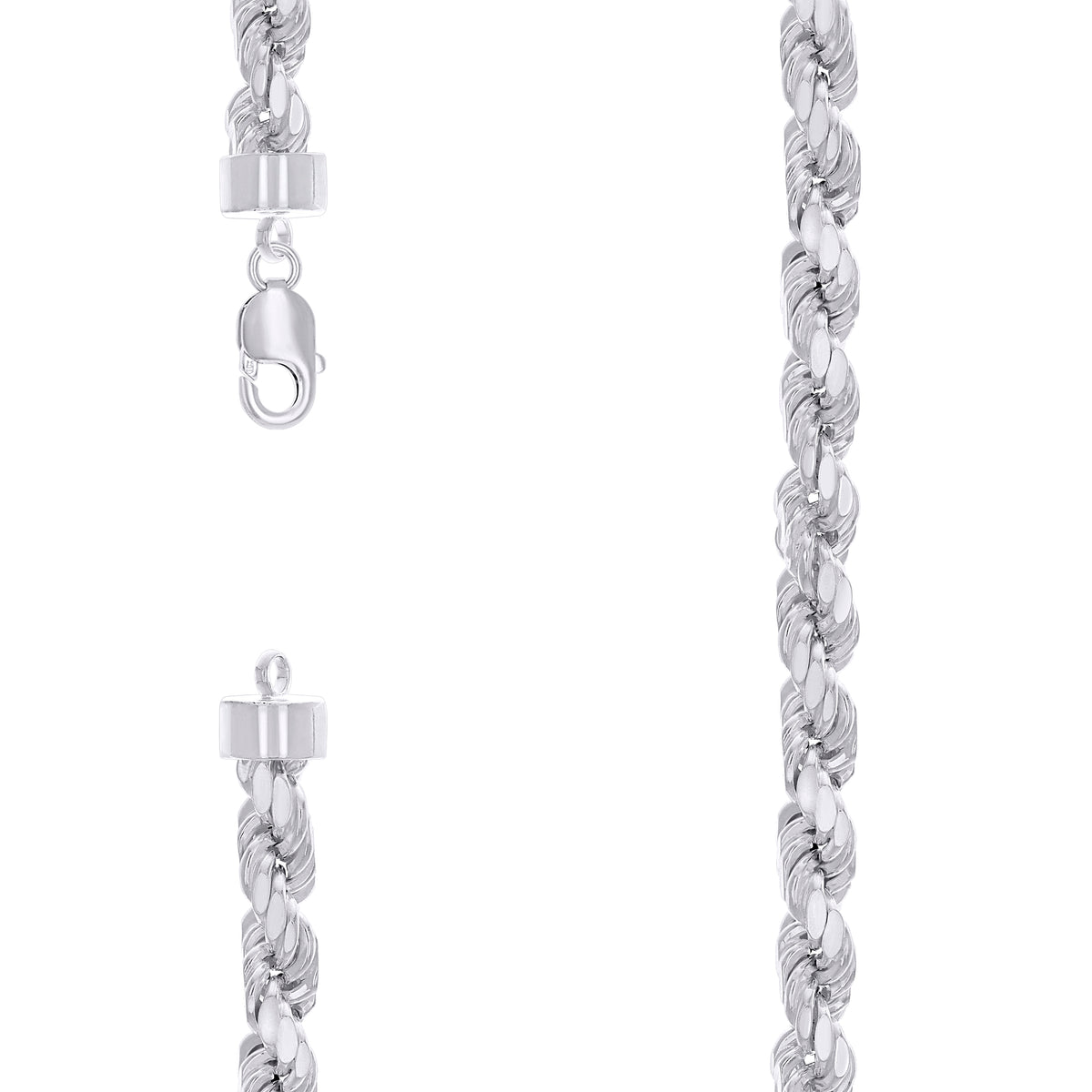 925 Silver Hollow Rope Chain 8.2mm-20"