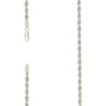 925 Silver Hollow Rope Chain 3mm-22"