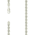 925 Silver Hollow Rope Chain 5.3mm-22"