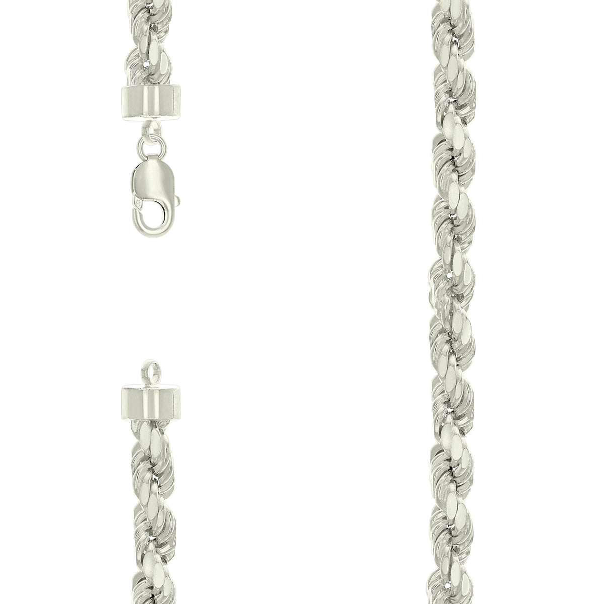 925 Silver Hollow Rope Chain 8.2mm-22"