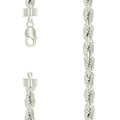 925 Silver Hollow Rope Chain 10mm-28"