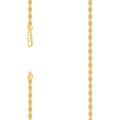 925 Silver Hollow Rope Chain 4.8mm-22"