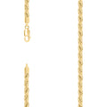 925 Silver Hollow Rope Chain 5.3mm-9"