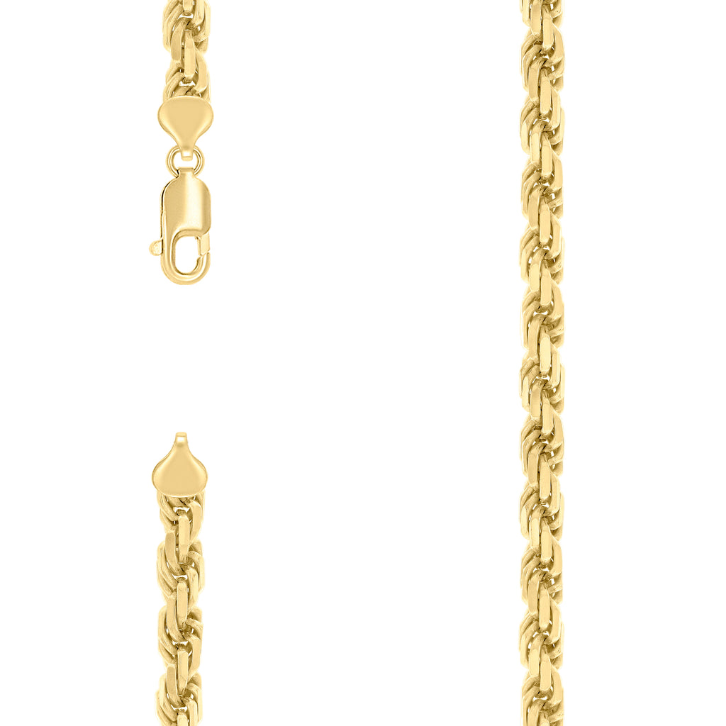 925 Silver Hollow Rope Chain 7.5mm-18"