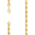 925 Silver Hollow Rope Chain 10mm-26"