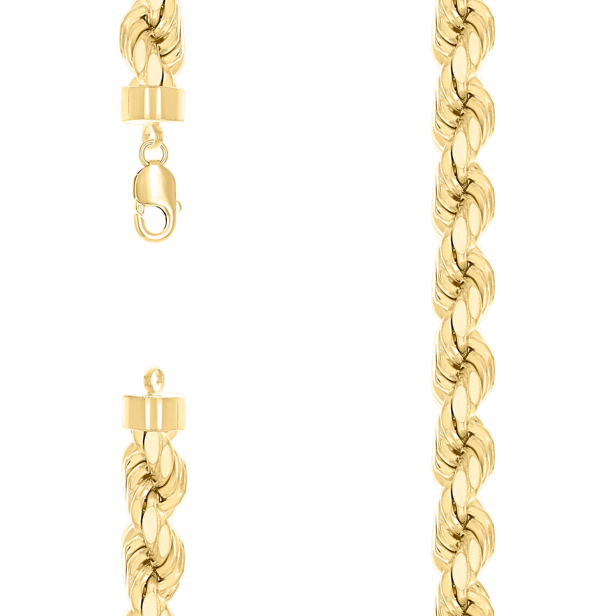 925 Silver Hollow Rope Chain 11mm-26"