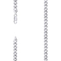 925 Silver Solid Super Flat Cuban Chain 5.2mm
