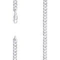 925 Silver Solid Super Flat Cuban Chain 6mm