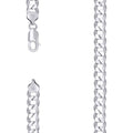 925 Silver Solid Super Flat Cuban Chain 8.6mm