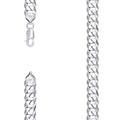 925 Silver Solid Super Flat Cuban Chain 10mm-9