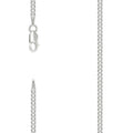 925 Silver Solid Super Flat Cuban Chain Silver 2.3mm-9