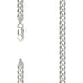 925 Silver Solid Super Flat Cuban Chain Silver 4.7mm-18