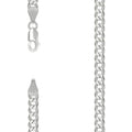925 Silver Solid Super Flat Cuban Chain Silver 5.2mm-20