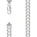 925 Silver Solid Super Flat Cuban Chain Silver 7.8mm