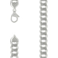 925 Silver Solid Super Flat Cuban Chain Silver 16mm-9