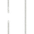 925 Silver Solid Pave Super Flat Cuban Chain Silver 4.7mm