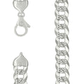 925 Silver Solid Pave Super Flat Cuban Chain Silver 16mm-22