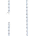 925 Sterling Silver 17.1ct Moissanite Tennis Bracelet 4mm Size 9 Inches