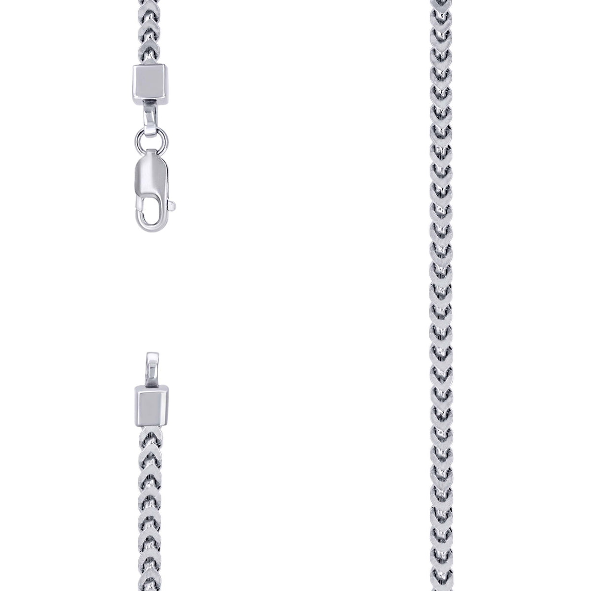 925 Silver Hollow Franco Chain 2.7mm-18