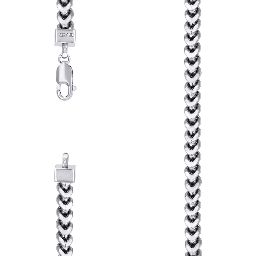 925 Silver Hollow Franco Chain 6.4mm-18