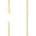 925 Silver Hollow Franco Chain Yellow 2.5mm-24