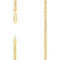 925 Silver Hollow Franco Chain Yellow 3.5mm-16