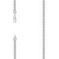 925 Silver Hollow Franco Chain Silver 2.5mm-24