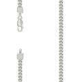 925 Silver Hollow Franco Chain Silver 3.5mm-22